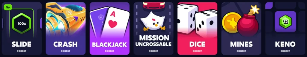 Roobet originals